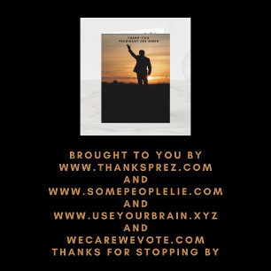 Cartão Muito obrigado, Senhor Presidente Joe Biden