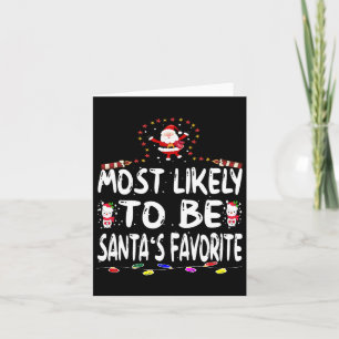 Cartão Muito Provável de Ser o Natal Divertido da Família
