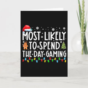Cartão Muito Provavelmente Passar O Dia Jogando Gamer Div