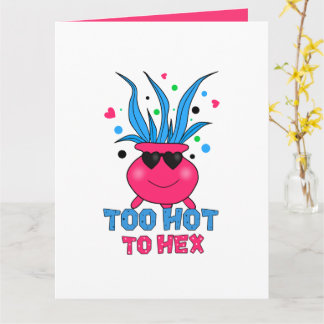 Cartão Muito Quente para Hex – Poção de Bruxa Engraçadinh