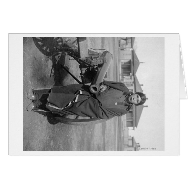 Cartão "Muitos Cavalos" Que Dormiram Em Lieut. Casey Foto (Frente Horizontal)