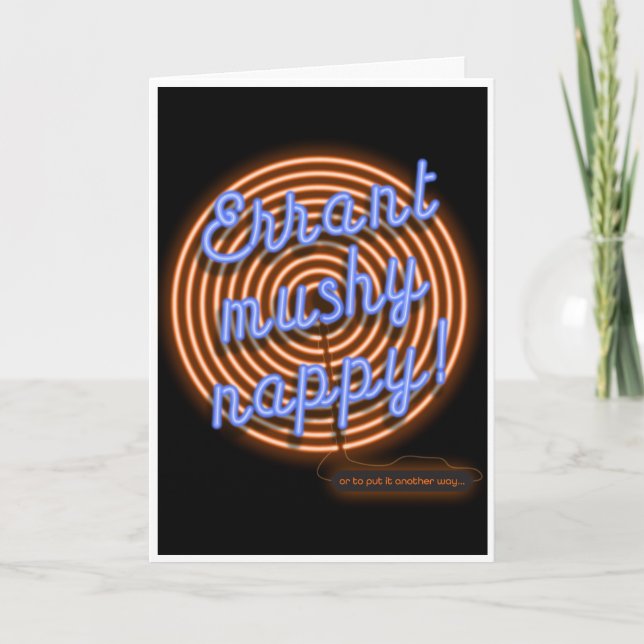 Cartão Muitos felizes retornam anagrama engraçado (Frente)