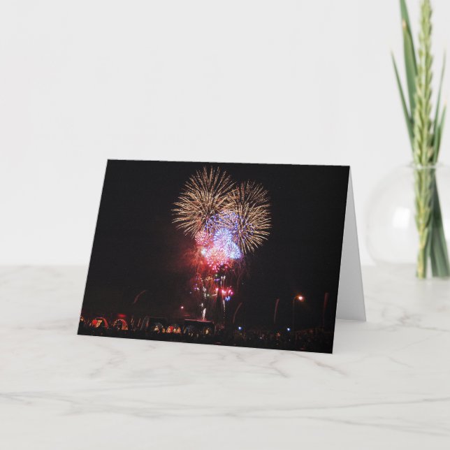 Cartão Muitos fogos de artifício (Frente)