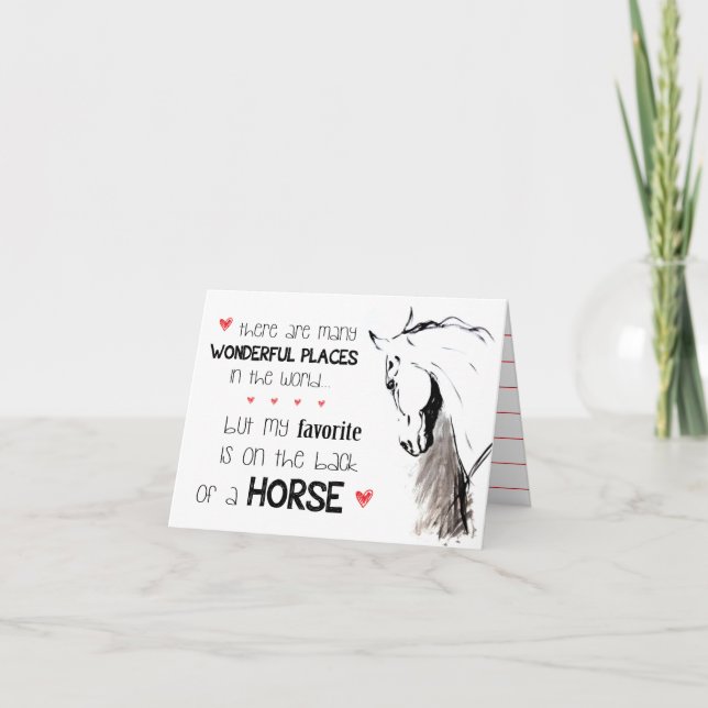 Cartão Muitos lugares maravilhosos (Frente)