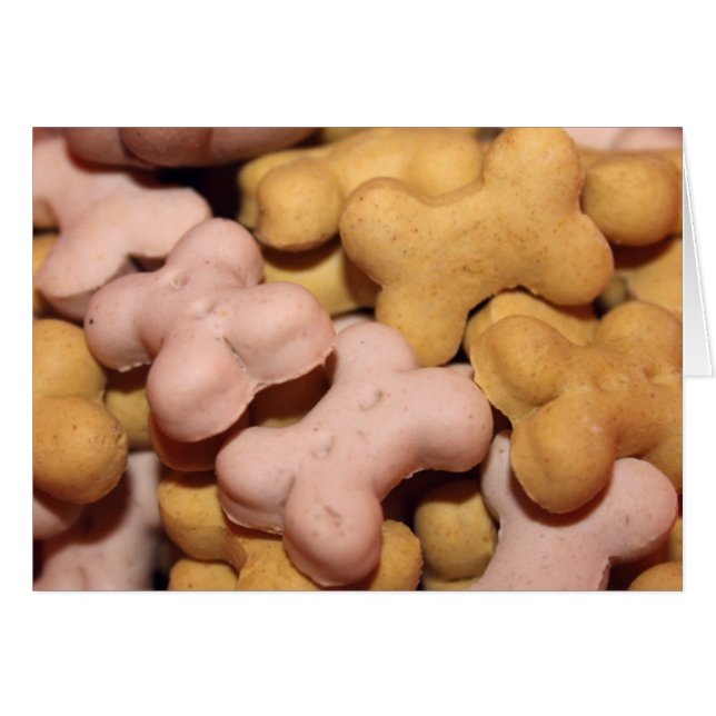 Cartão Muitos tratamentos para cães, biscoitos, ossos (Frente Horizontal)