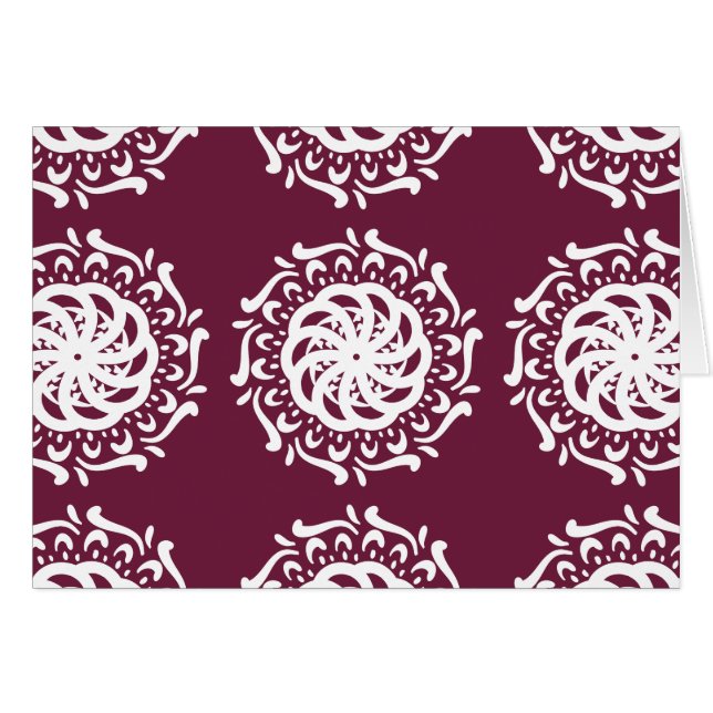 Cartão Mulberry Mandala (Frente Horizontal)
