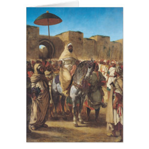 Cartão Muley Abd-AR-Rhaman, sultão de Marrocos