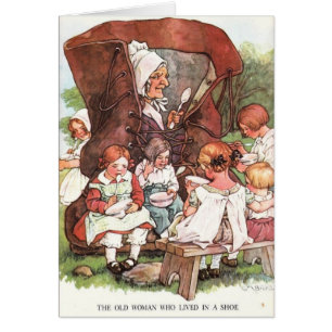 Cartão Mulher adulta do vintage que viveu em uns