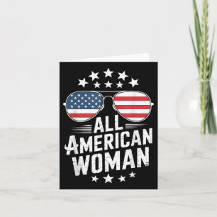 Cartão Mulher Americana 4º De Julho Mulheres Quarto De Ju