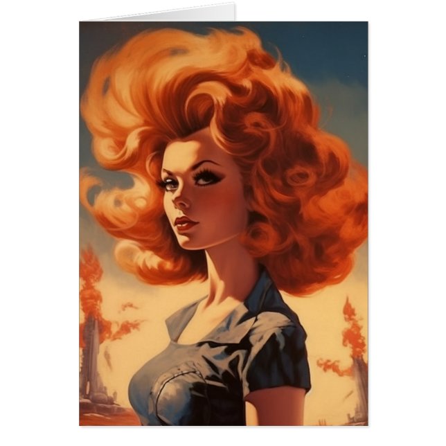 Cartão Mulher apocalíptica (Frente)