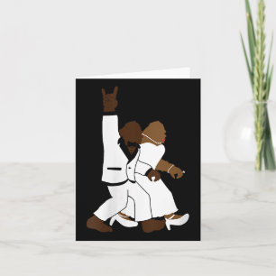 Cartão Mulher Bigfoot Rock N Roll Novas Casas Presente F