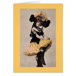 Cartão Mulher Cancan Vintage