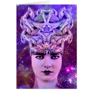 Cartão Mulher Cobra Medusa