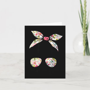 Cartão Mulher com coque desarrumado de flores vida de mãe