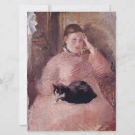 Cartão Mulher com gato (de Edouard Manet)