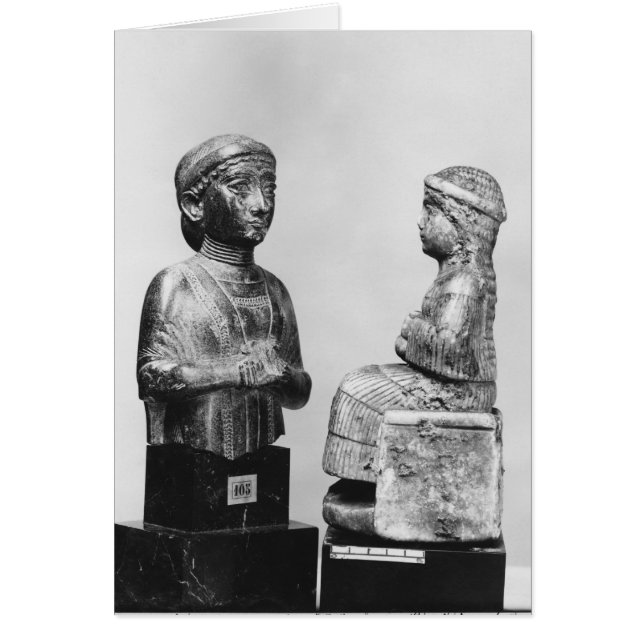 Cartão Mulher com o xaile (Frente)