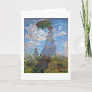 Cartão Mulher com Parasol, Monet