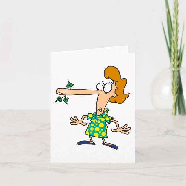 Cartão Mulher Contando Mentiras (Criador carregado)