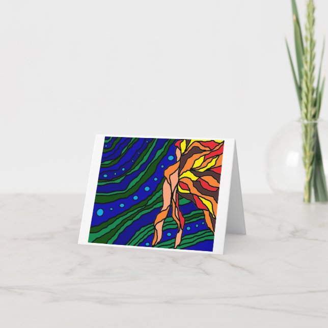 Cartão Mulher da água (Frente)