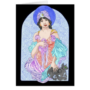 Cartão Mulher da magia negra