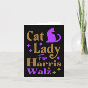 Cartão Mulher De Gato Sem Fios Para Kamala Harris Tim Whe