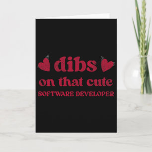 Cartão Mulher Desenvolvedora de Software Engraçada e Fofa