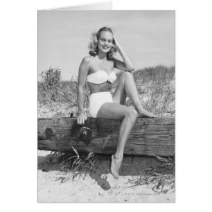Cartão Mulher em Bikini
