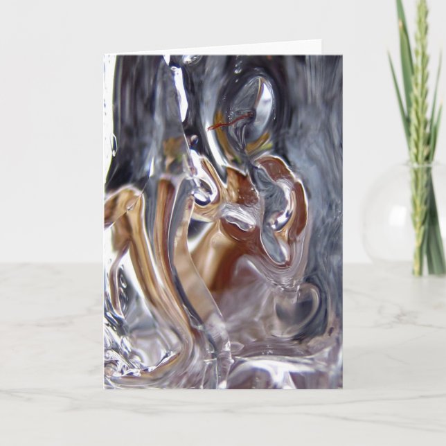 Cartão Mulher em cachoeira, esotérica, histórias da natur (Frente)