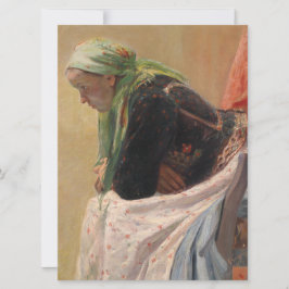 Cartão Mulher em Profundo Pensamento (por Oleksa Novakivs