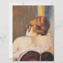 Cartão Mulher em um Corset (por Federico Zandomeneghi)