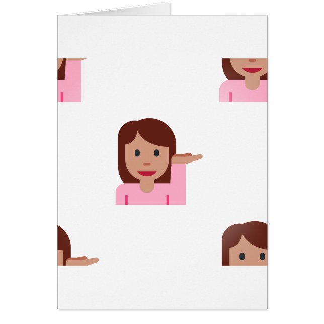 Cartão mulher emoji (Frente)