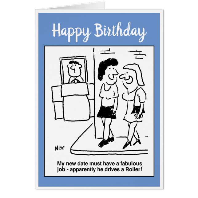 Cartão Mulher esperando para encontrar uma data que condu (Frente)