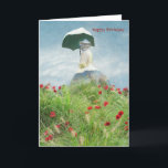 Cartão Mulher Floral Adorável com Tradição de Monet Paras<br><div class="desc">No estilo de Claude Monet um adorável Feliz Aniversário — muitas oportunidades para personalizar. Vai lembrá-lo de uma canvas impressionista. Aproveite!</div>