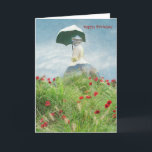 Cartão Mulher Floral Adorável com Tradição de Monet Paras<br><div class="desc">No estilo de Claude Monet um adorável Feliz Aniversário — muitas oportunidades para personalizar. Vai lembrá-lo de uma canvas impressionista. Aproveite!</div>