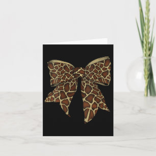 Cartão Mulher Girafa Animal Patterno Cute Halloween Costu