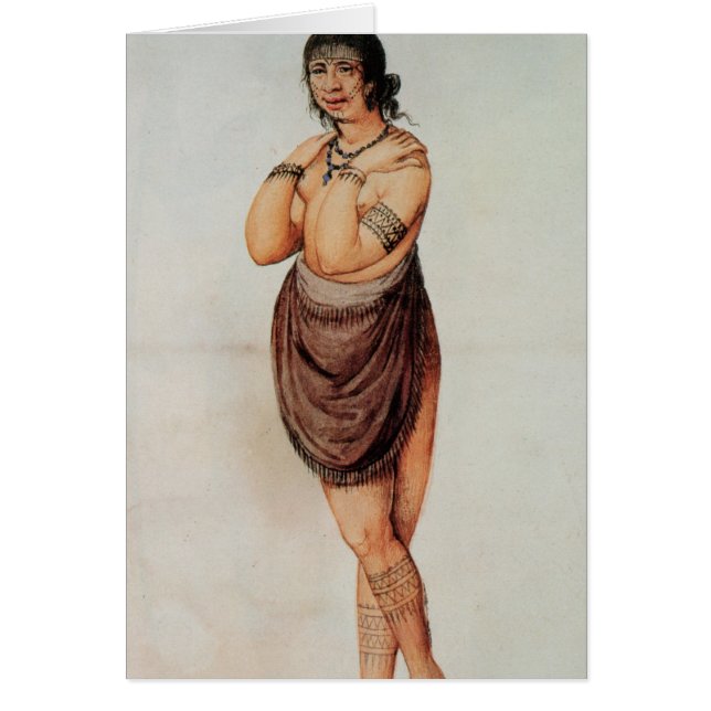 Cartão Mulher indiana (Frente)