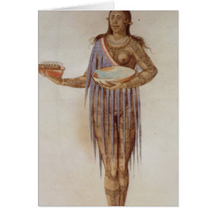 Cartão Mulher indiana de Florida