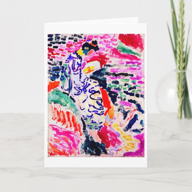Cartão Mulher japonesa ao lado da água, Matisse (Frente)