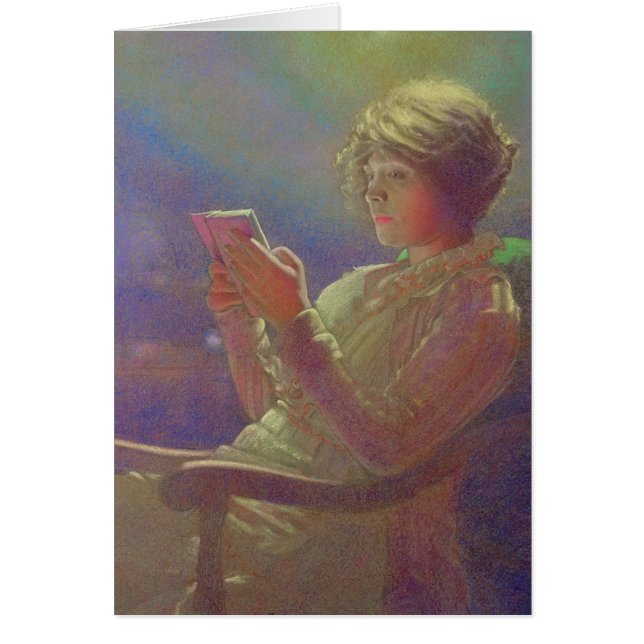 Cartão Mulher Leitura, 1921 (Frente)