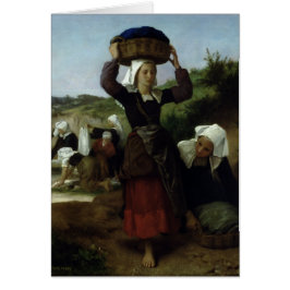 Cartão Mulher-mãe de Fouesnant por Bouguereau