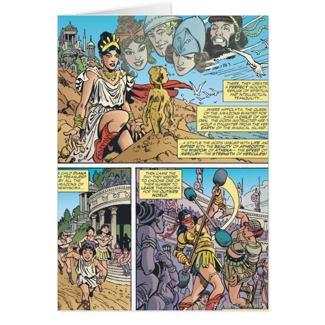 Cartão Mulher Maravilha Themyscira (Frente)
