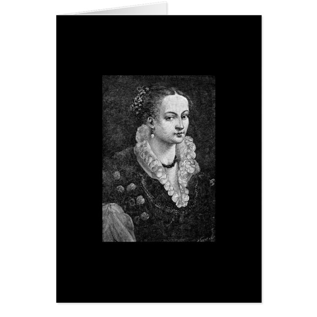 Cartão Mulher Medieval (Frente)