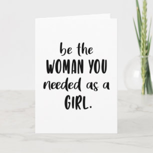 Cartão Mulher Menina Poder Feminista Feminismo Mulheres P