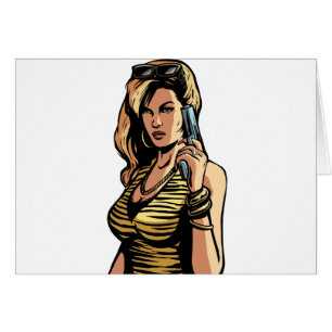 Cartão Mulher perigosa