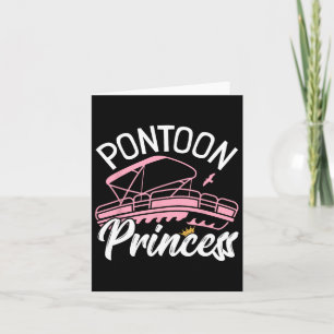 Cartão Mulher Pontoon Boat Girl I Pontoon Princess Pontoo