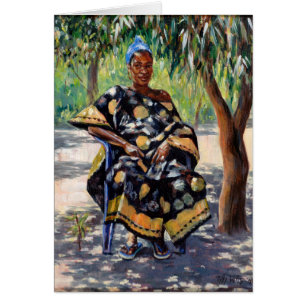 Cartão Mulher que senta 2004