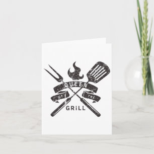 Cartão Mulher Rainha Do Grill - Citação Mestra Grelha