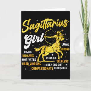 Cartão Mulher Rainha Menina Sagitário Aniversário Novembr