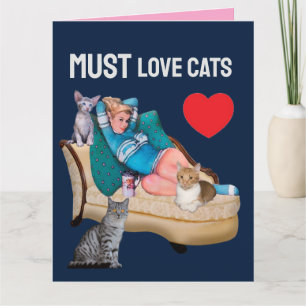 CARTÃO MULHER RETRÔ (DONO DE CASA) GATA DIA DOS NAMORADOS