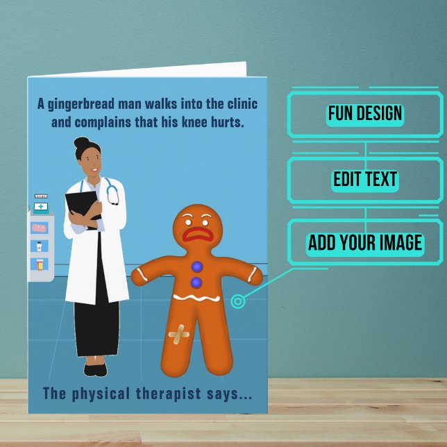 Cartão Mulher Terapêutica Física Engraçada Aniversário De (Looking for the perfect card for that talented physical therapist friend of yours?)